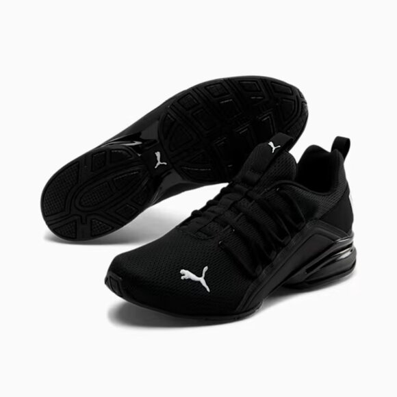 NWT PUMA Men\'s Momenta Mono Sneakers - 8.5 - All Black Gym Training